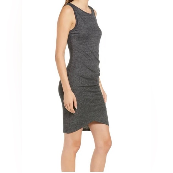 Leith Dark Gray Bodycon Sleeveless Dress - size small - Picture 4 of 14